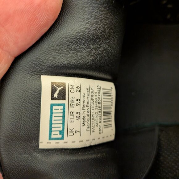 Puma Basket Platform Strap Velvet Rope Black Women's Casual Sneakers - Picture 4 of 5